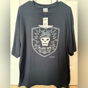 NWT New Black Gildan Call Of Duty Black Ops Graphic Tee T-shirt 2010 Size XL